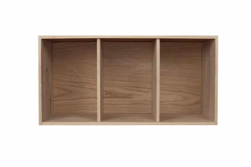 Bookshelf - Oak (3 horizontal compartments)