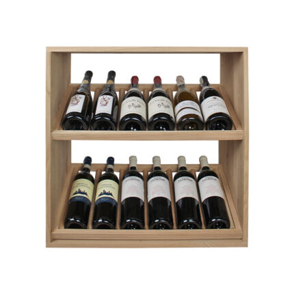 Wine shelf wood oak