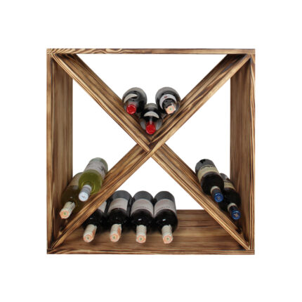 Wine holder wood pine