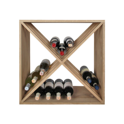 Wine shelf wood oak