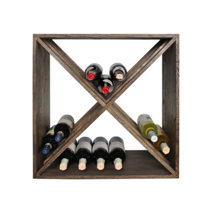 Wine holder wood oak