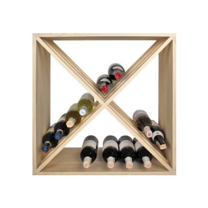 Wine rack wood pine