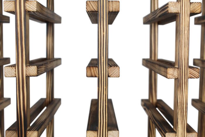 Wine shelf wood pine
