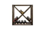 Winenest wine holder in smoked oak wood assembled