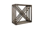 Winenest stackable wine shelf in smoked oak wood