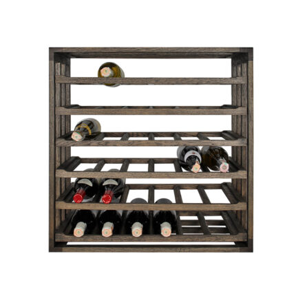 Winenest wine celler in smoked oak wood with large flexibility