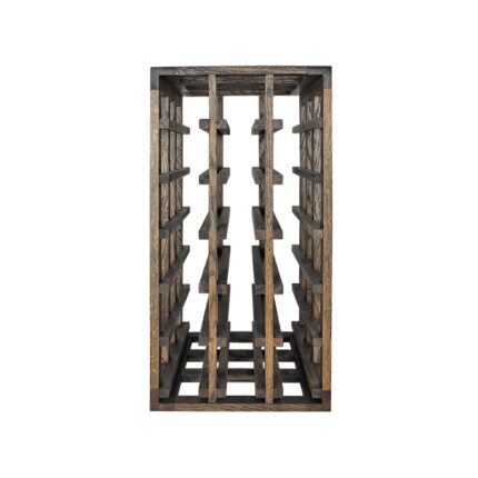 Winenest CO2 friendly wine rack in smoked oak wood