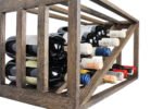 Winenest CO2 friendly wine rack in smoked oak wood