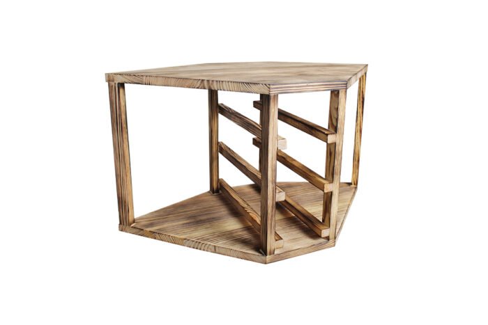 Winenest wine celler in burnt pine wood with large flexibility