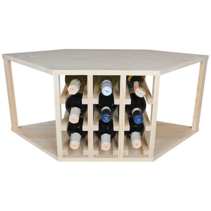 Winenest wine holder in pine wood assembled