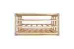 Wine racks in pine wood