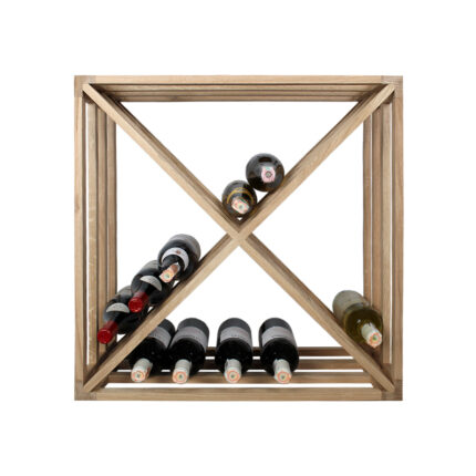 Winenest CO2 friendly wine rack in oak wood