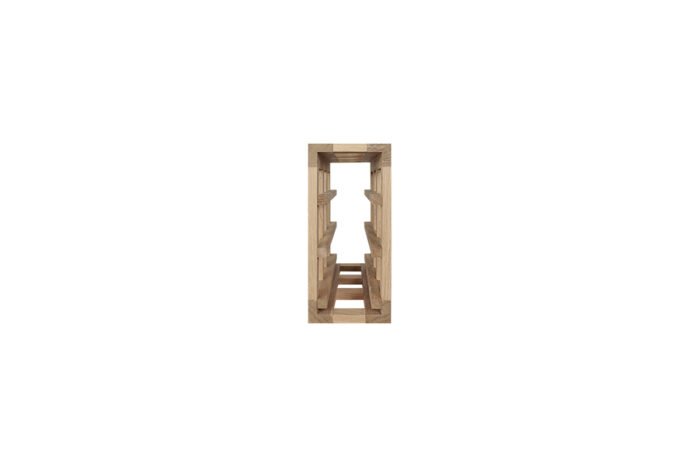 Winenest CO2 friendly wine rack in oak wood