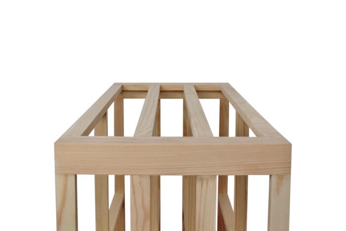 Winenest stackable wine shelf in pine wood