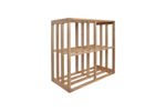 Winenest stackable wine shelf in oak wood