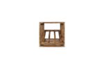 Winenest elegant wine storage in burnt pine wood