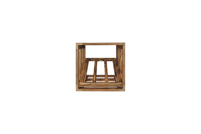Winenest elegant wine storage in burnt pine wood