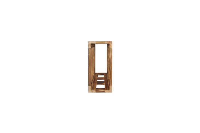 Winenest wine celler in burnt pine wood with large flexibility