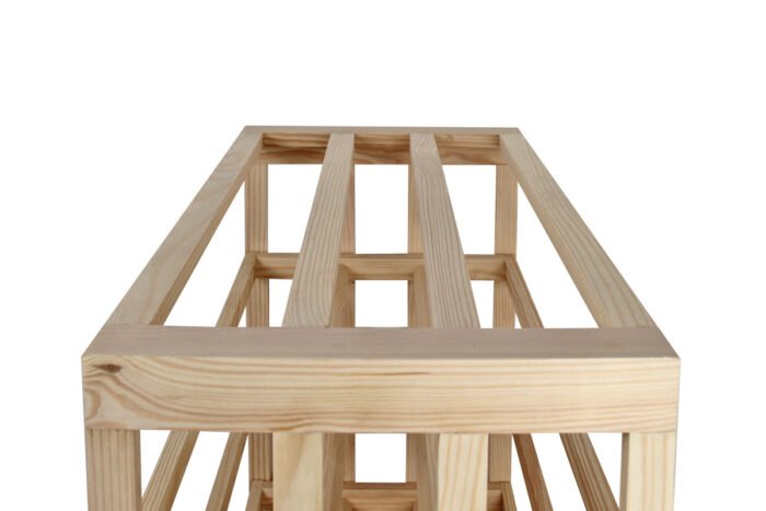 Winenest CO2 friendly wine rack in pine wood