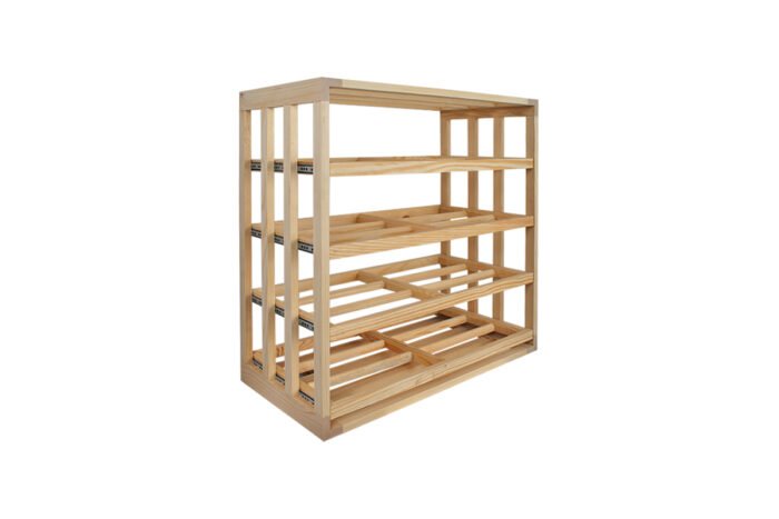Winenest wine holder in pine wood assembled