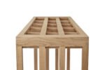 Winenest wine holder in oak wood assembled