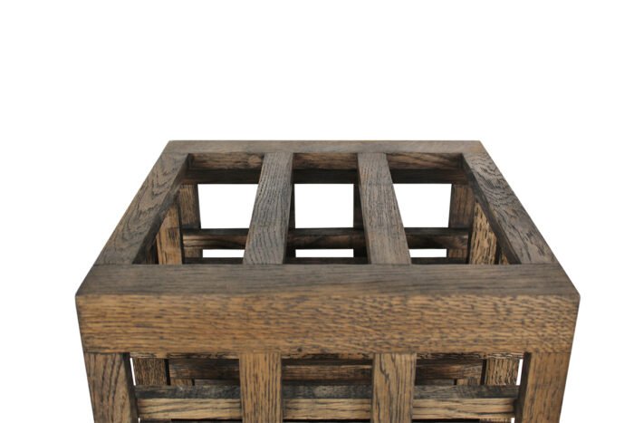 Winenest CO2 friendly wine rack in smoked oak wood