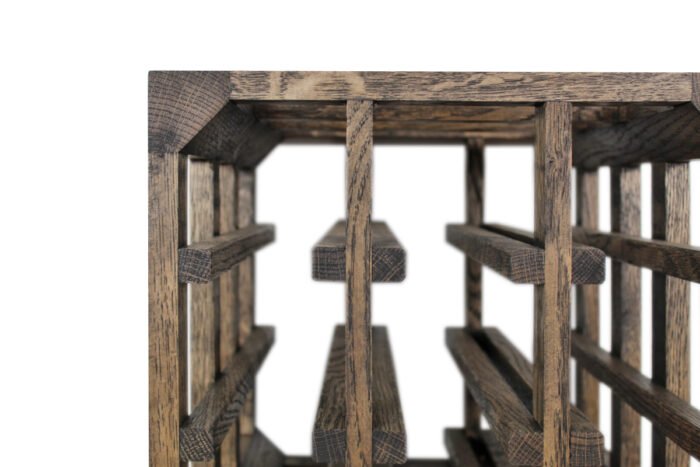 Winenest wine celler in smoked oak wood with large flexibility