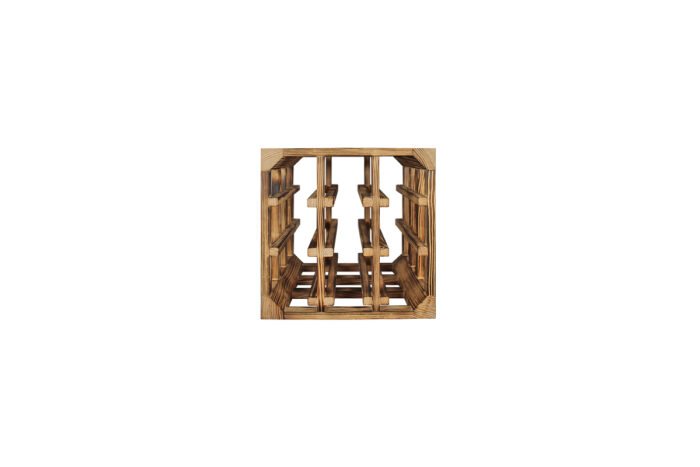 Winenest elegant wine storage in burnt pine wood