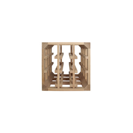 Winenest stackable wine shelf in oak wood