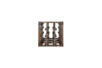 Winenest stackable wine shelf in smoked oak wood