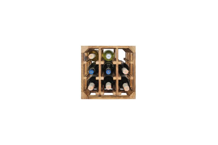 Winenest wine celler in burnt pine wood with large flexibility