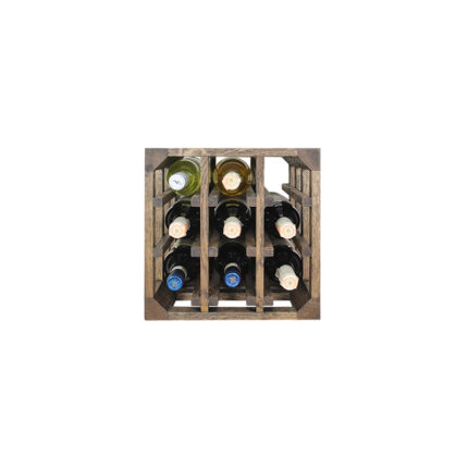 Winenest elegant wine storage in smoked oak wood