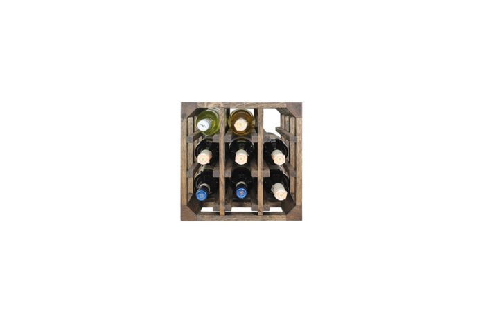 Winenest elegant wine storage in smoked oak wood