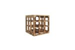 Winenest stackable wine shelf in burnt pine wood