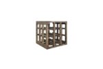 Winenest wine holder in smoked oak wood assembled