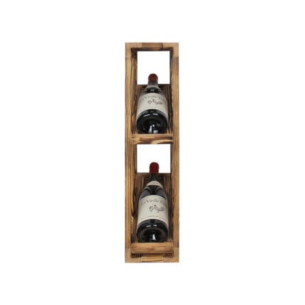 Winenest elegant wine storage in burnt pine wood