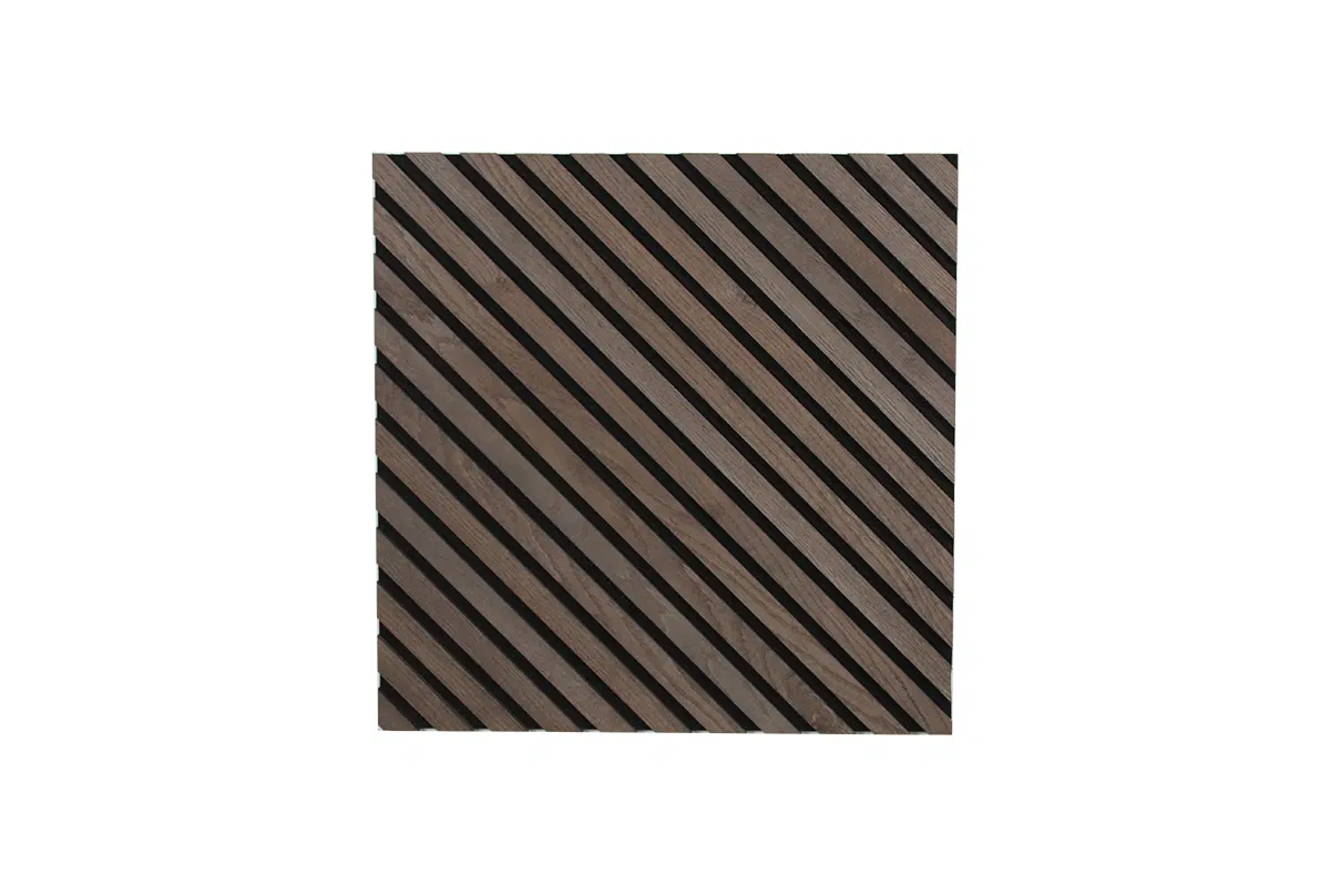 Acoustic Panel Diagonal - Smoked Oak