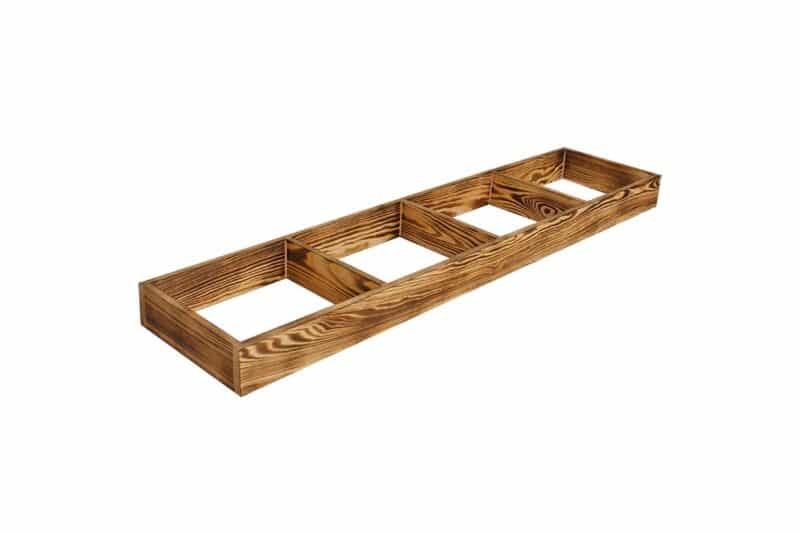 Wine Rack Base 120cm - Burnt Pine - Image 2