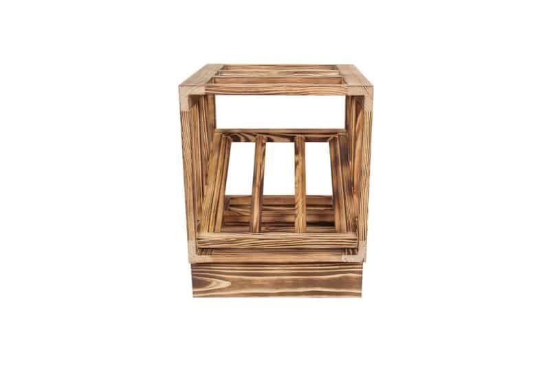 Wine Rack Base 30cm - Burnt Pine - Image 3