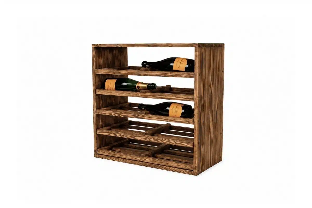 Wine Rack - Bruno - Burnt Pine - Image 3