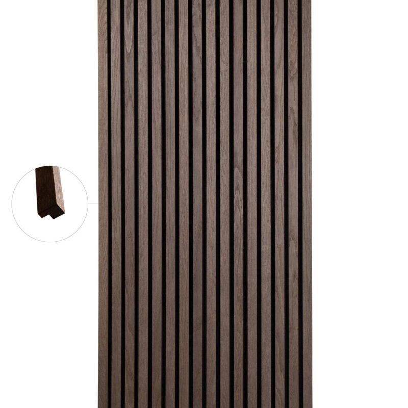 Corner for Acupanel - Smoked Oak (2400x27x20) - Image 2