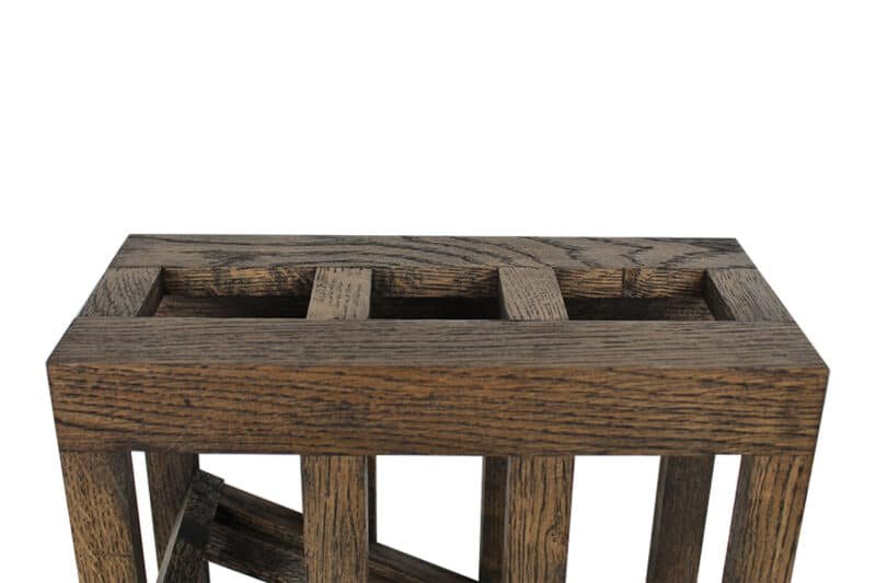 Wine Rack - Half Ana - Smoked Oak - Image 3