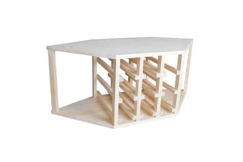 Wine Rack - Half Jax Corner - Pine - Image 6