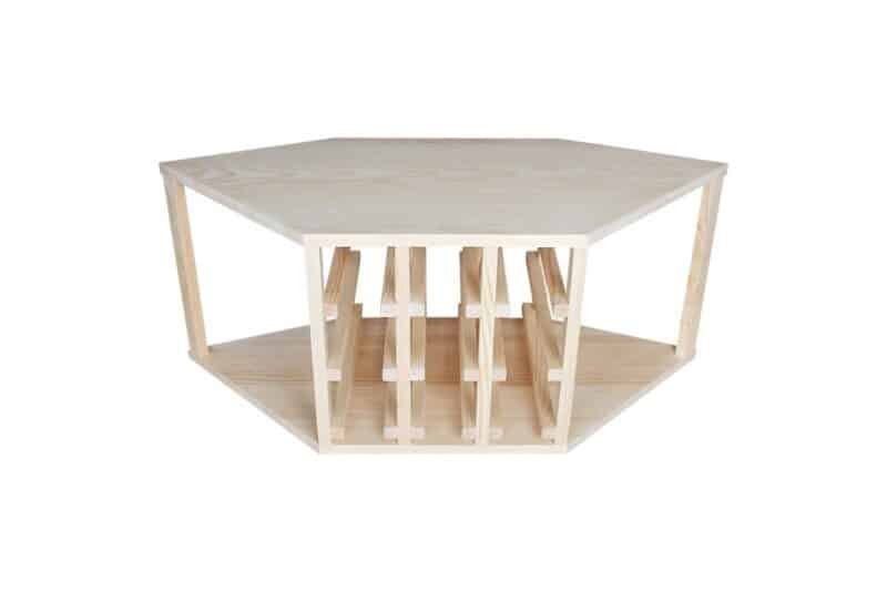 Wine Rack - Half Jax Corner - Pine - Image 4