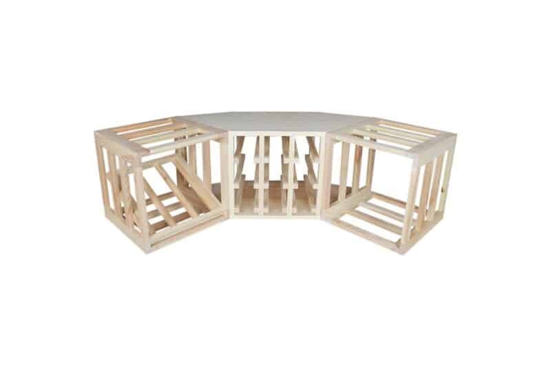 Wine Rack - Half Jax Corner - Pine - Image 5