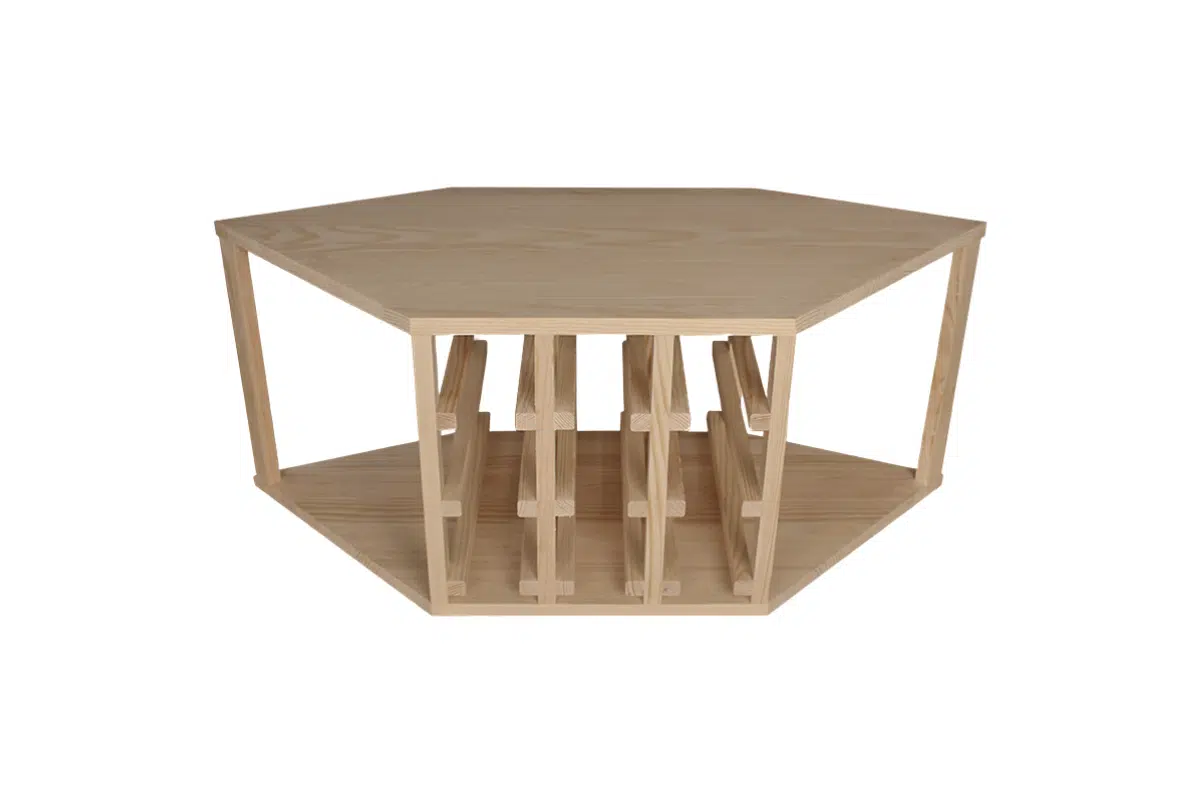 Wine Rack - Half Jax Corner - Oak - Image 4