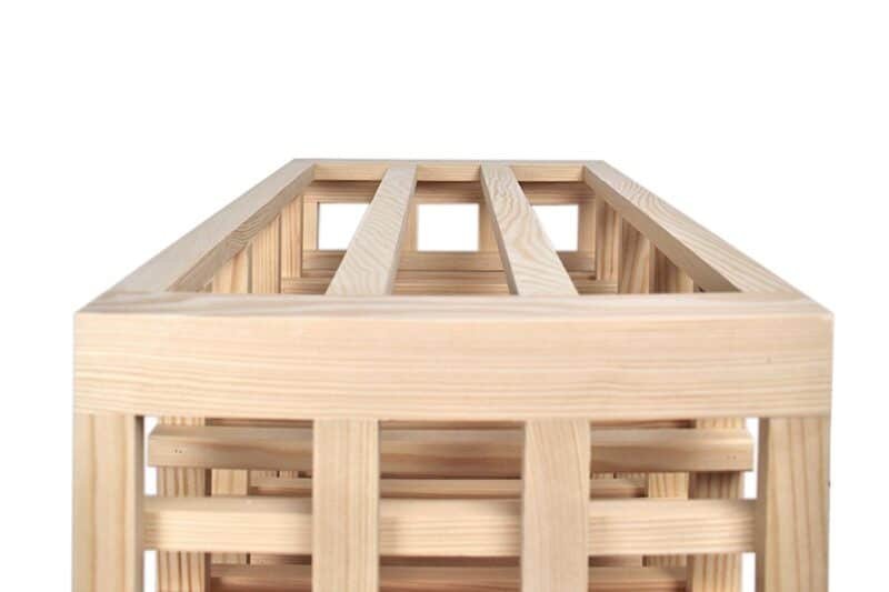 Wine Rack - Half Rex Horizontal - Pine - Image 4