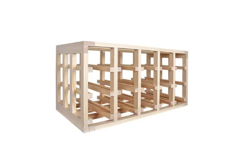 Wine Rack - Half Rex Horizontal - Pine - Image 3