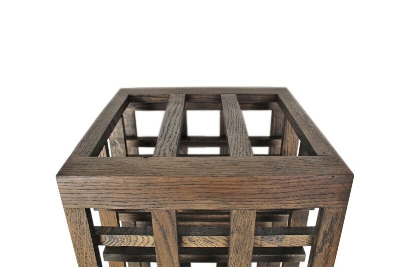 Wine Rack - Half Rex Vertical - Smoked Oak - Image 4