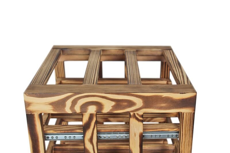 Wine Rack - Half Zoe Vertical - Burnt Pine - Image 4